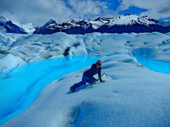 Perito Moreno Glacier - Rodora getting hands on with the Glacier