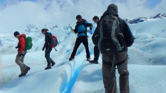 Perito Moreno Glacier - Jumping over crevices