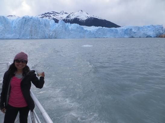 Perito Moreno Glacier - Enjoying some whiskey on the boat home