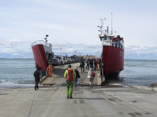Ferry crossing to Tierre del Fuego