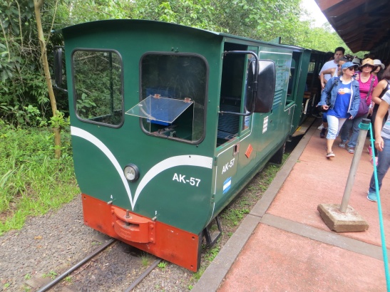 The train from the entrance to the falls